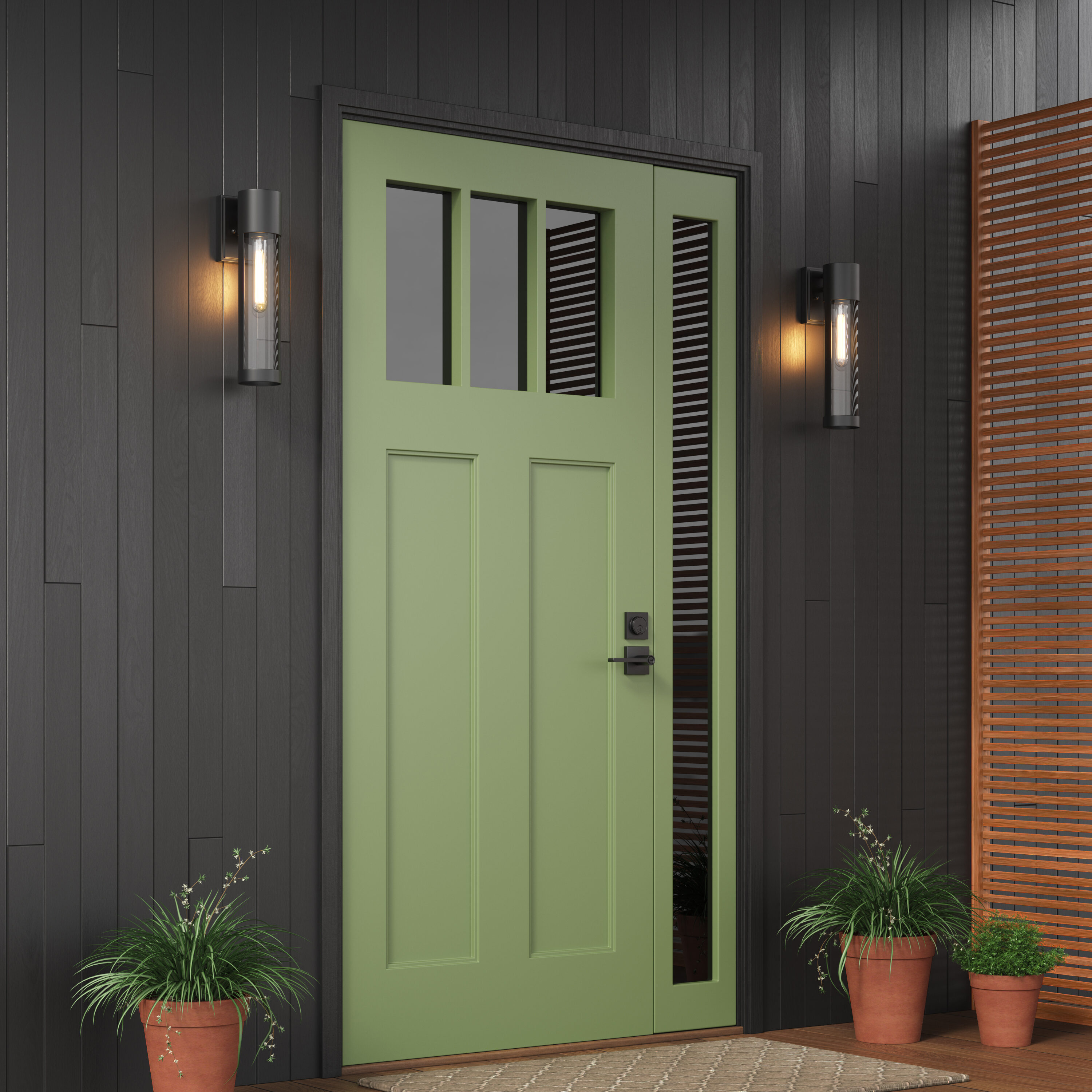 Millennium Lighting 8213-PBK Outdoor-Wall-Lighting - View #6