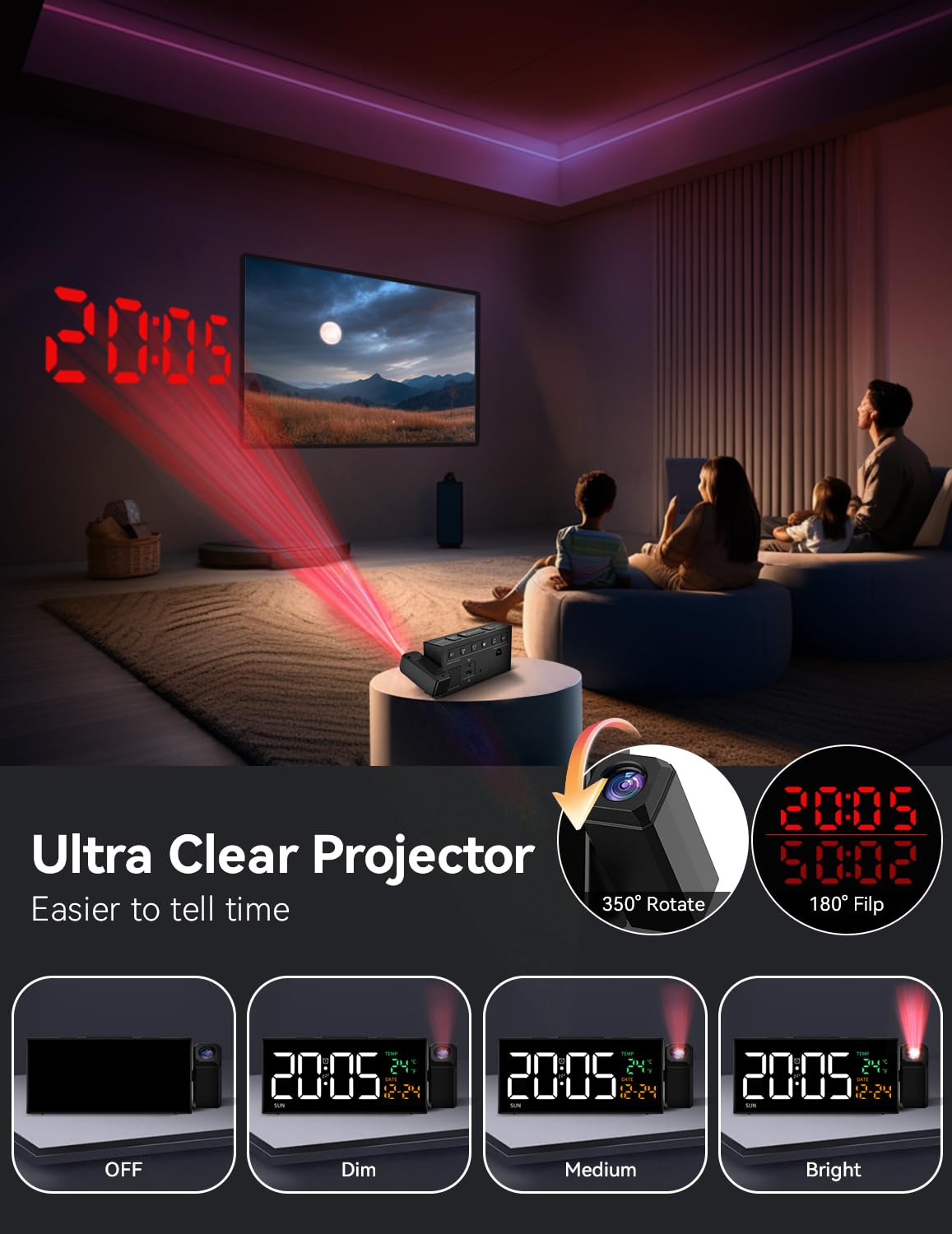 Phewnyzo LPW0810W323 Indoor-Outdoor-Clocks - View #2