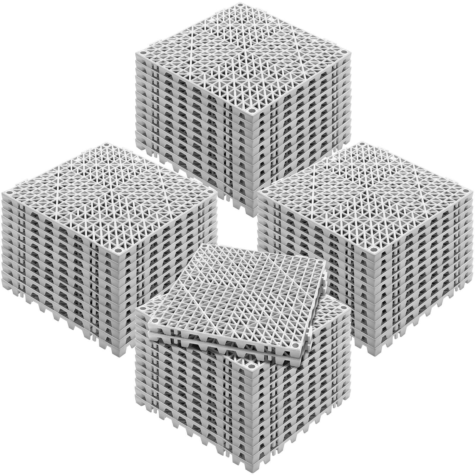 VEVOR HZXSJDD1212YF0ZXDV0 Interlocking Tile 50PCS Gray
