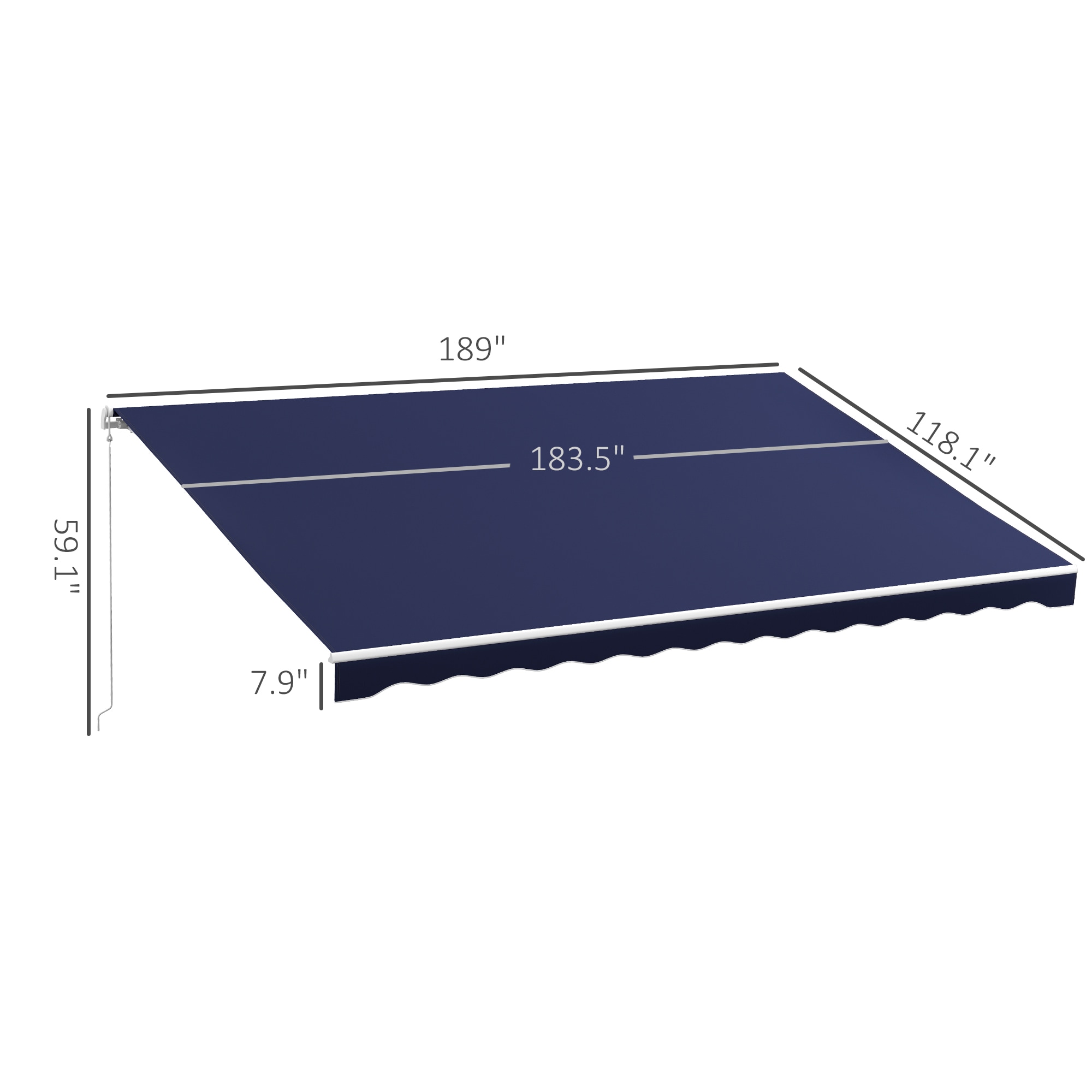 Outsunny 840-245V83DB awnings - View #3