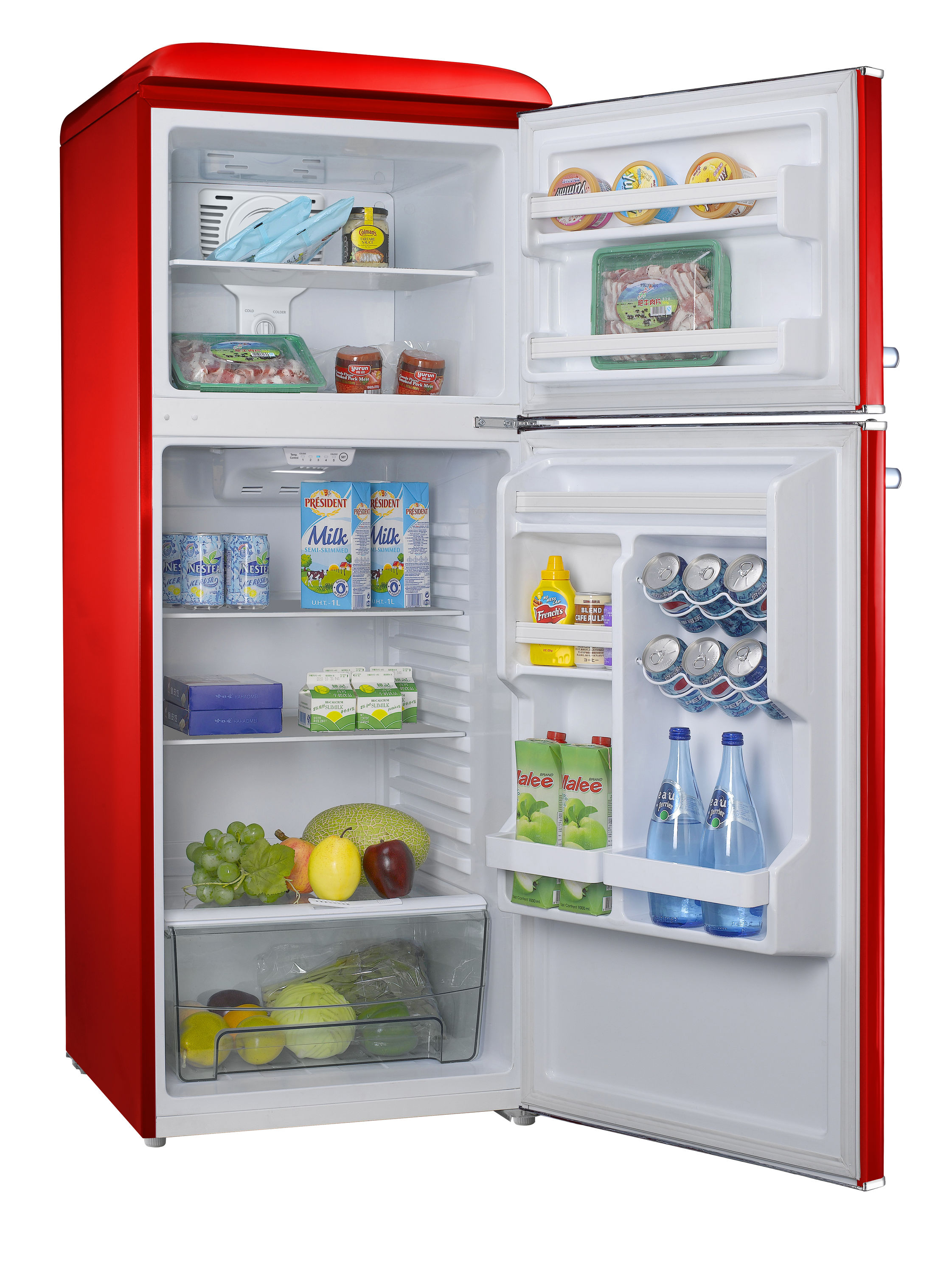 Galanz Retro 10-cu ft Counter-depth Top-Freezer Refrigerator (Hot Rod ...