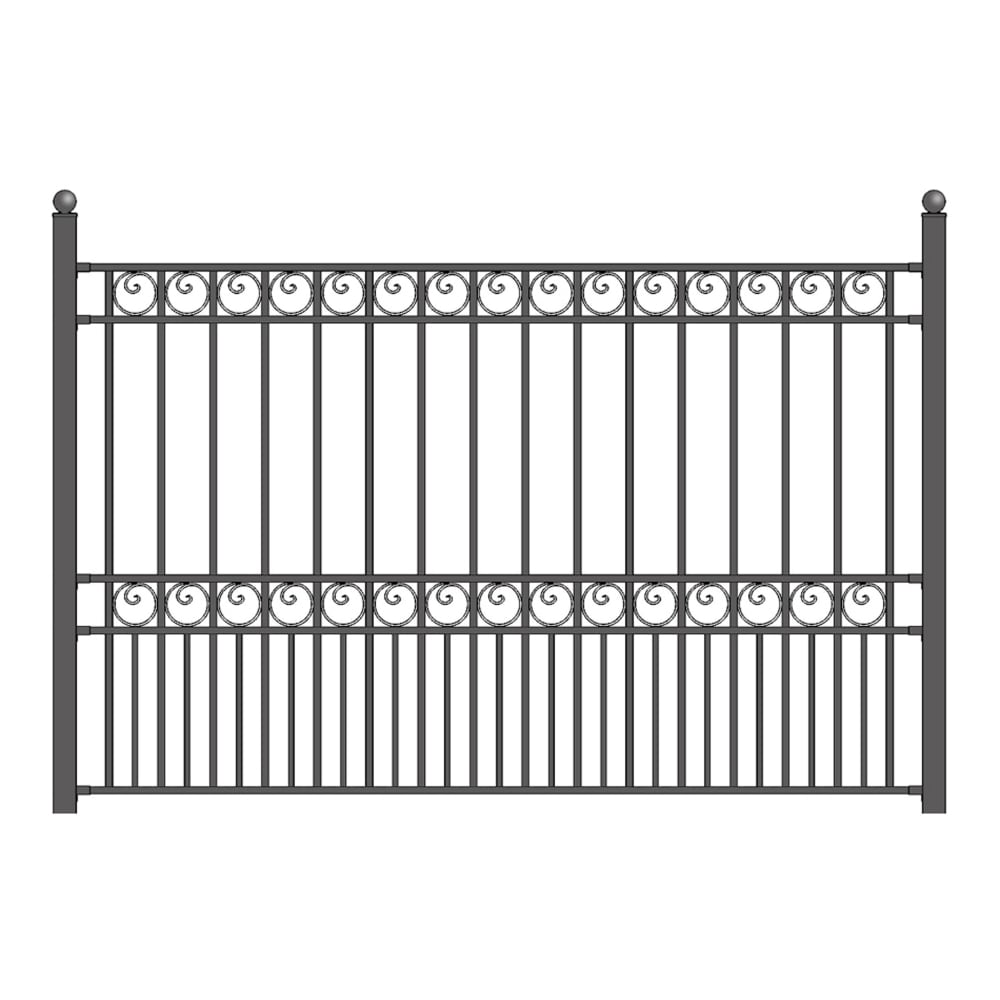 Lowes metal deals fencing