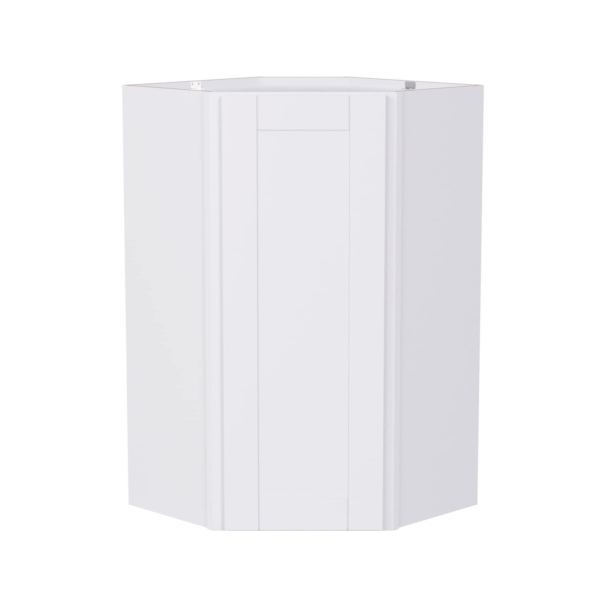 Arcade Green 505DC2440 24-in W x 40-in H x 24-in D White Birch Diagonal Corner wall Fully assembled Plywood Cabinet (Recessed Panel Shaker)