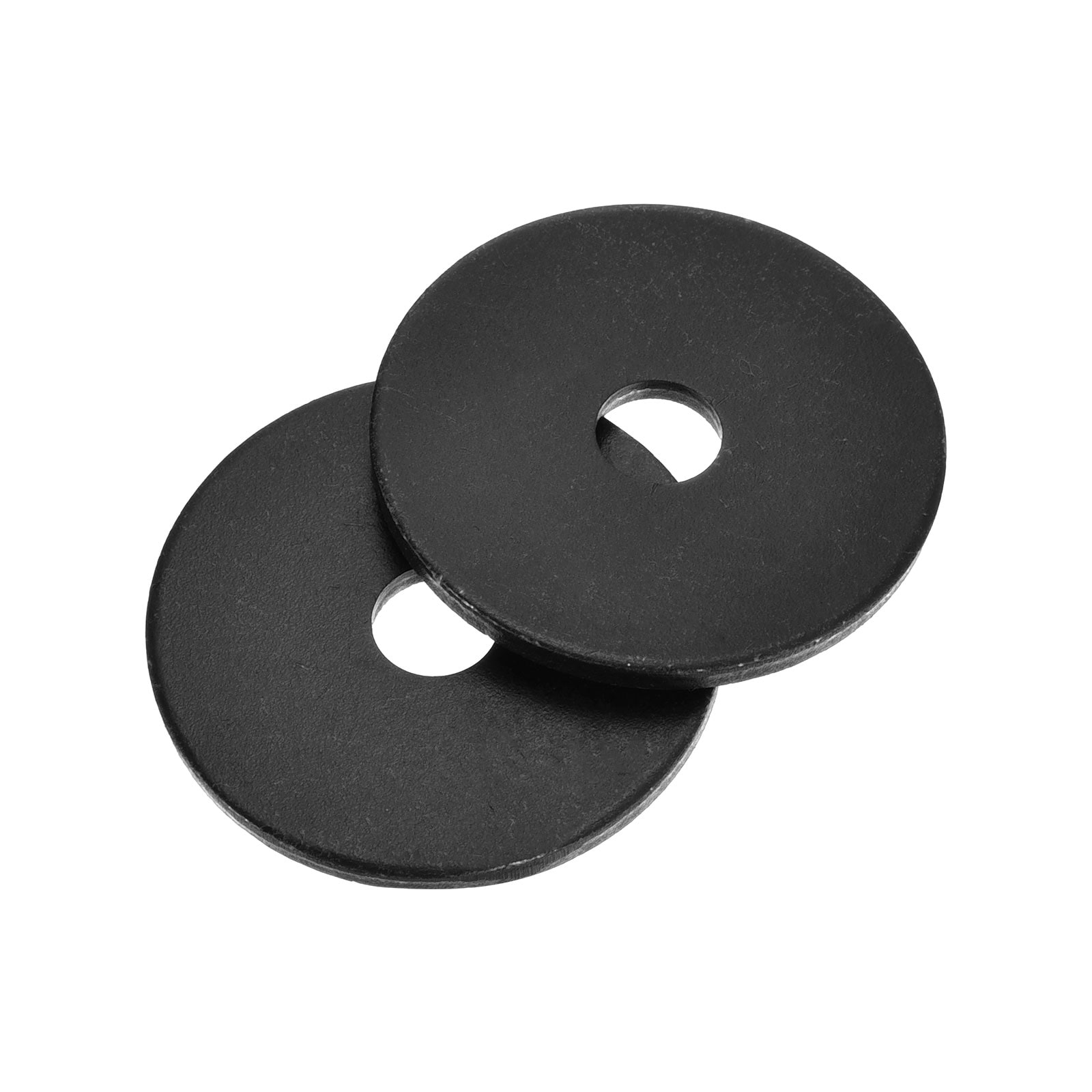 Unique Bargains 40pcs Carbon Steel Flat Washers M6x30x2mm Black Oxidized Grade 8.8 Washer Seal Gaskets Flat Ring for Screws Bolts Machinery Repair Outdoor Construction