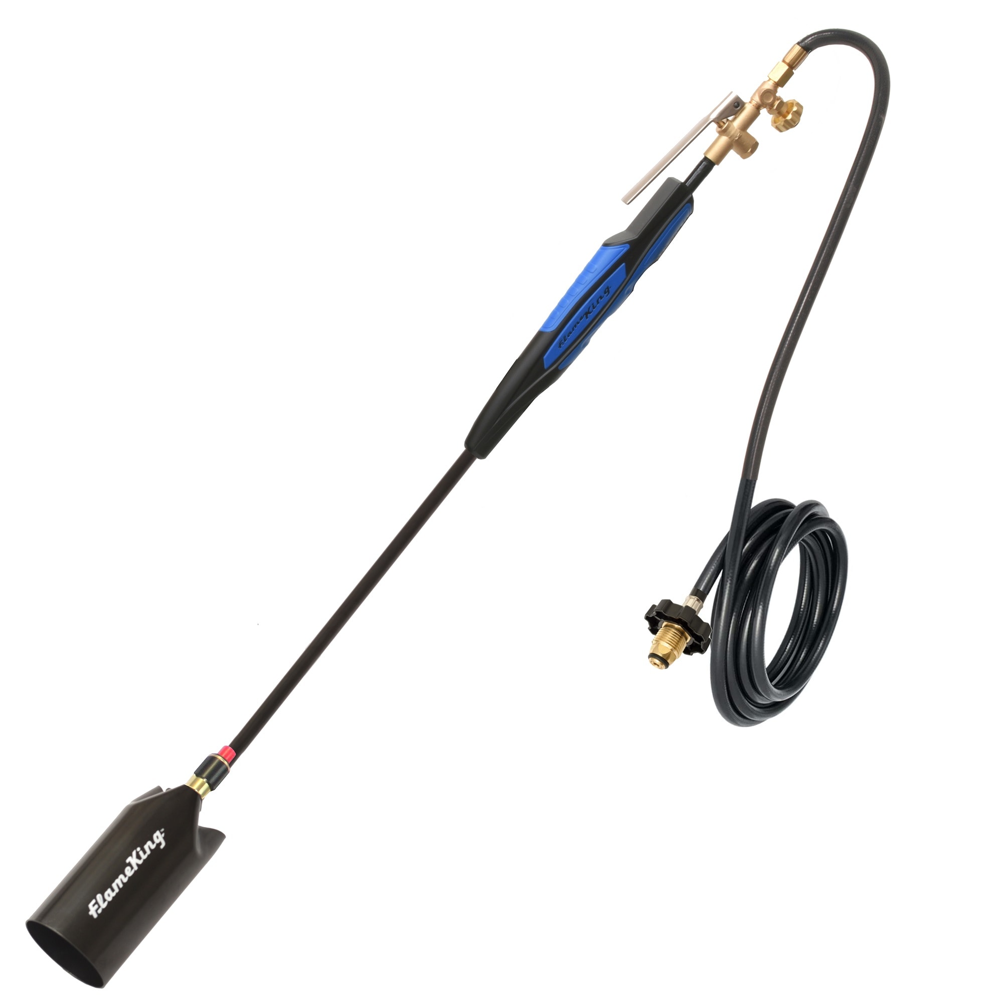 Flame King YSN500K-IG 500K BTU Torch w/ 10FT Hose Regulator Heavy Duty Weed burning Propane Torch kit