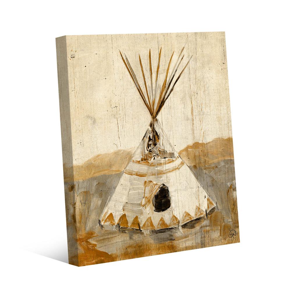 Creative Gallery SWT000127CAN16X20TX Painted Teepee 20-in H x 16-in W Figurative Print on Canvas