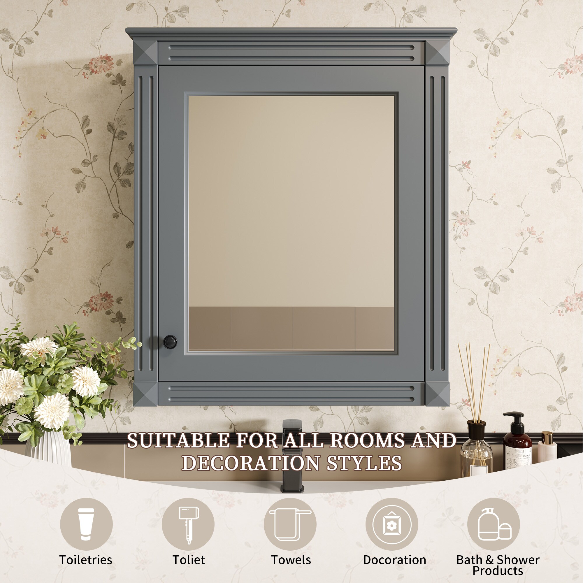 Forclover DASE-P195492E Bathroom-Medicine-Cabinets - View #9