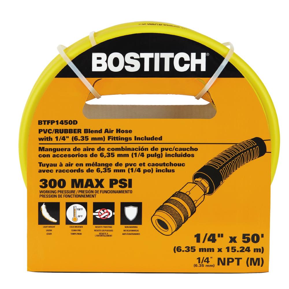 Bostitch HOPB1450 Hybrid Polymer Blend Air Hose 1/4in x 50ft W/ Factory Warranty 