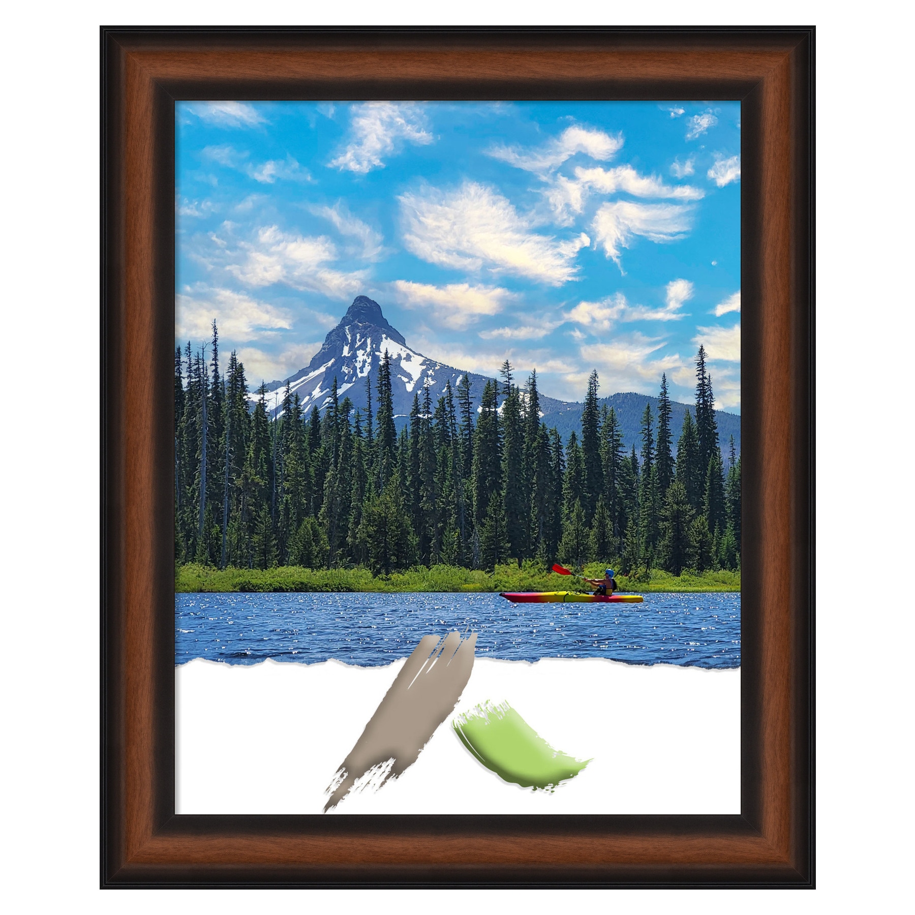 Yale Walnut 16x20 Classic Wall Picture Frame