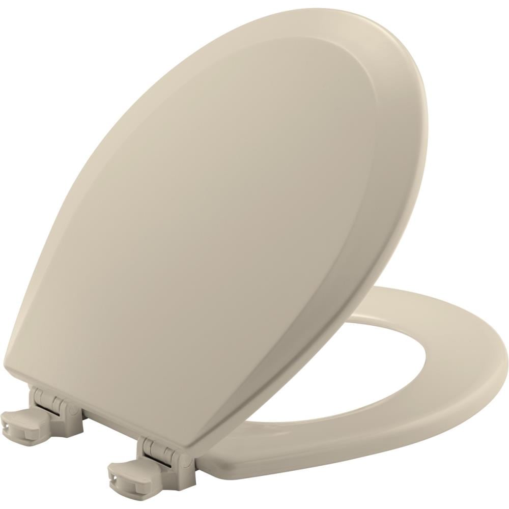 Church 540EC 146 Lift-Off Wood Almond Round Toilet Seat