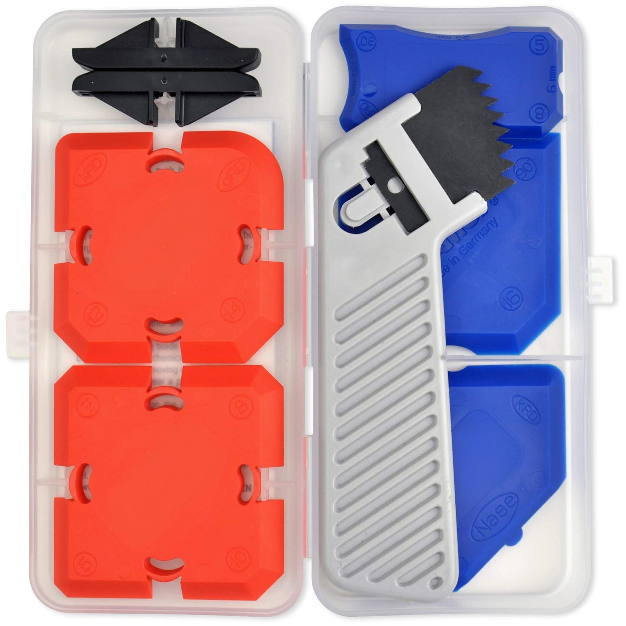 Wudkey 7-Piece Gray Grouting and Silicone Profiling Kit with Sealant Finishing Tools and Caulk Removal Tools