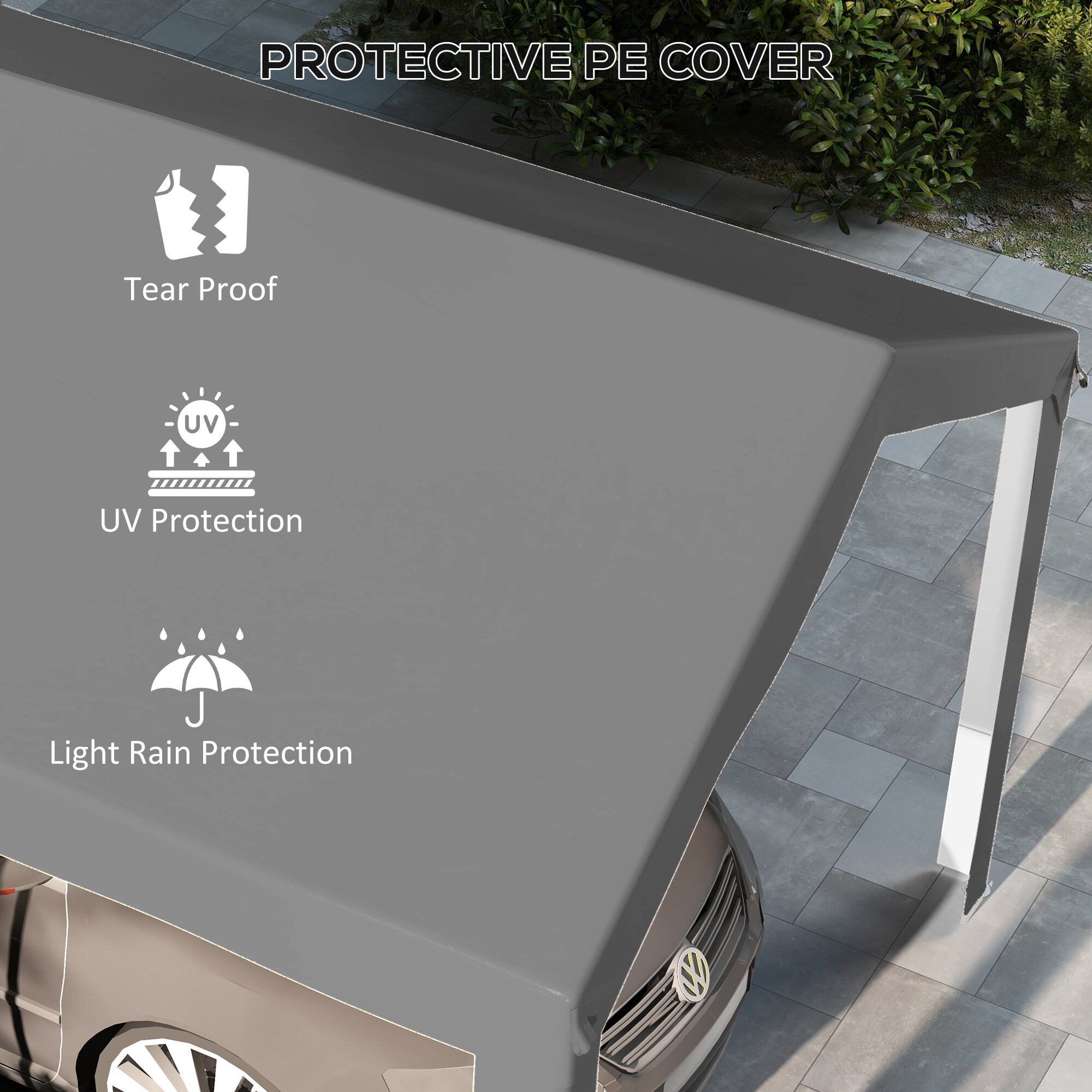 Outsunny 84C-447V00CG Carport-Covers - View #6