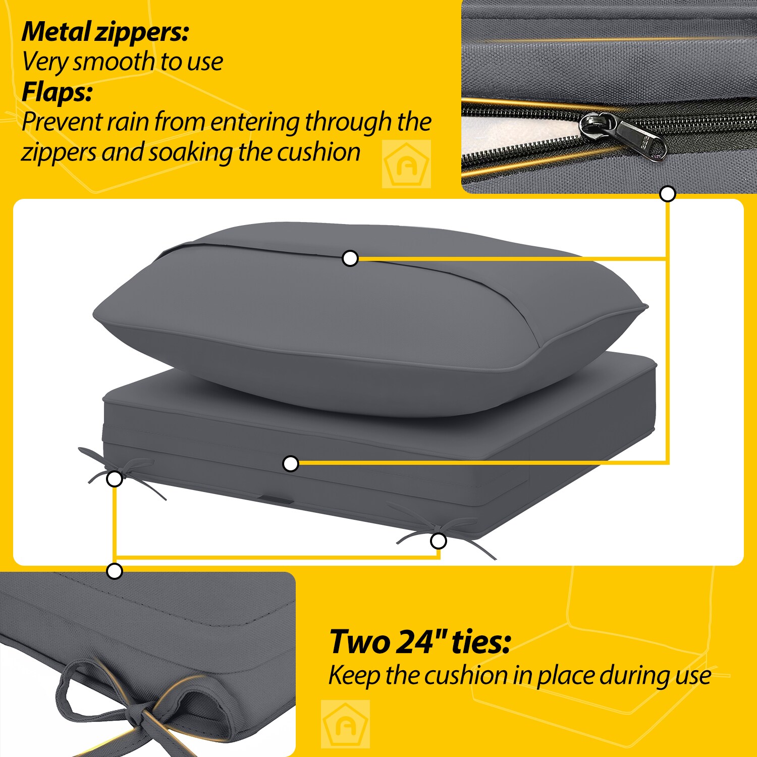 AAAAAcessories AOC-D-SHENHUI Patio-Furniture-Cushions - View #6