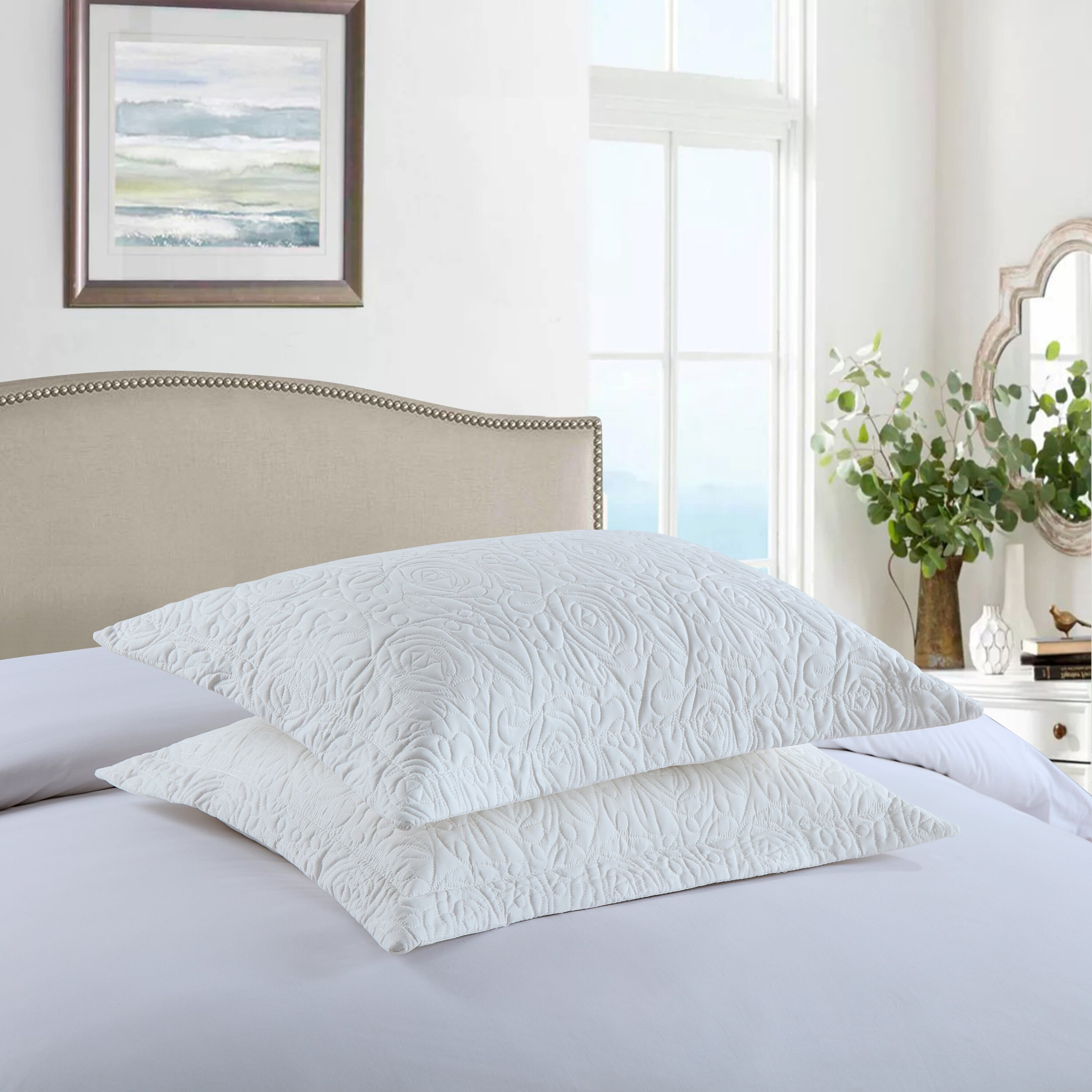 MarCielo SHAM CREAM Q Pillow-Cases - View #2