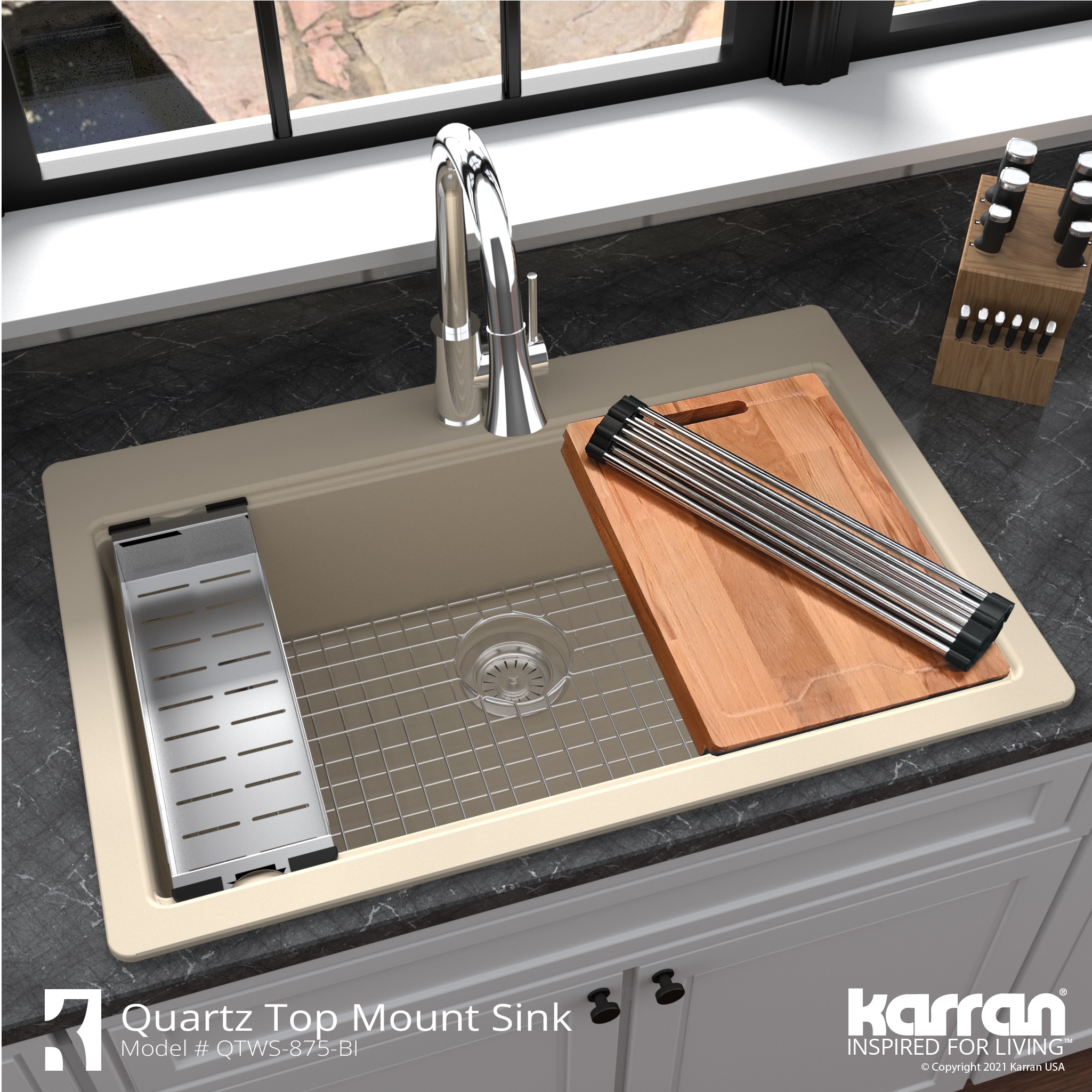 Karran QTWS-875-BI Kitchen-Sinks - View #11