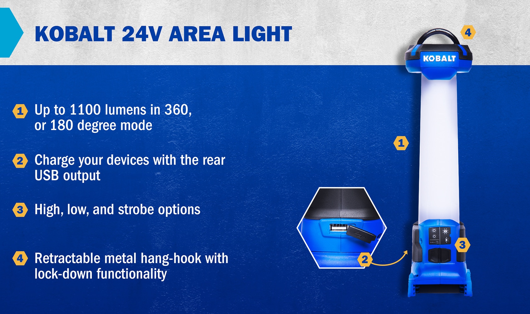 Kobalt KAL 124B-03 Pt-Flashlights - View #2