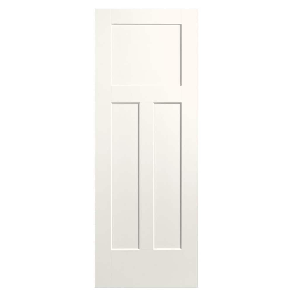 Masonite Winslow 32-in X 80-in 3-panel Craftsman Solid Core Primed ...