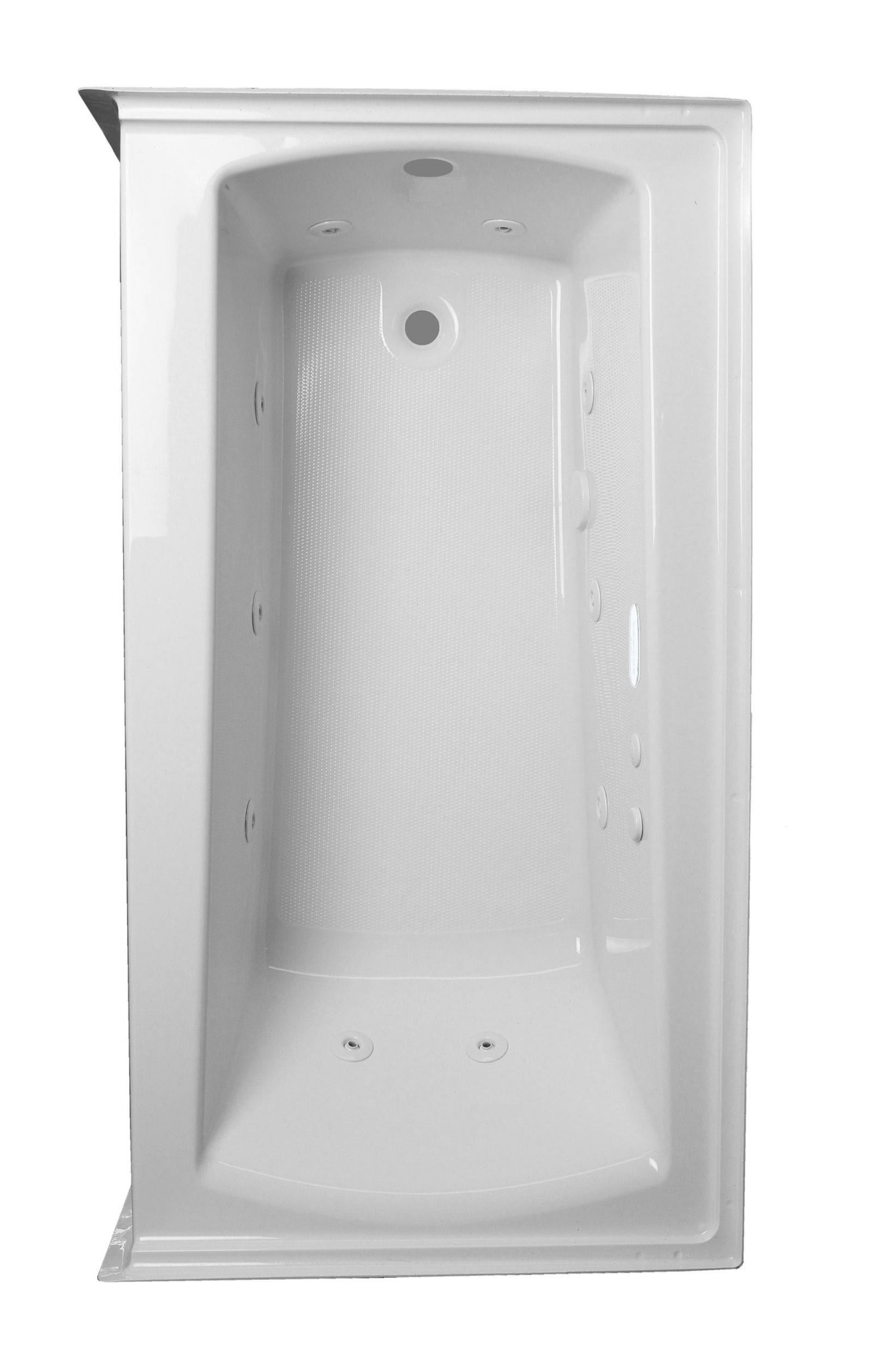 American Standard Evolution 32-in x 60-in White Acrylic Hourglass Alcove  Whirlpool Tub (Right Drain) in the Bathtubs department at