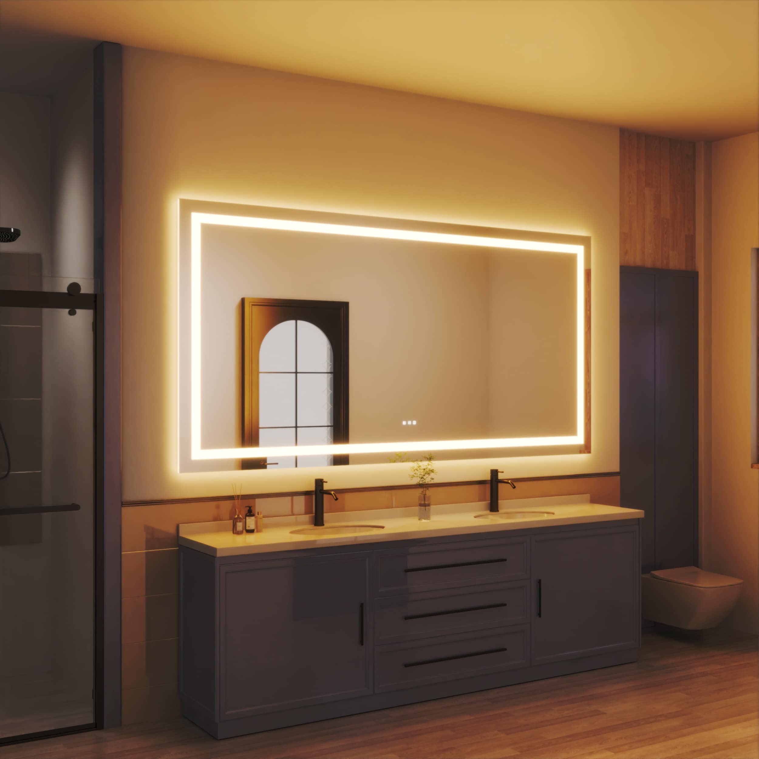 waterpar WPLO-2220 Framed-Bath-Mirrors - View #3