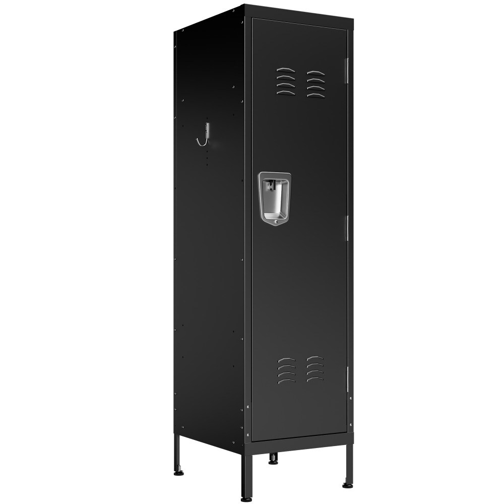 Taoi Fxio 55 in Tall Metal Wardrobe Cabinet Waterproof Steel Clothing Storage Locker with Ventilated Door Lock Side Hooks 30 Min Easy Assembly #T2398P544592