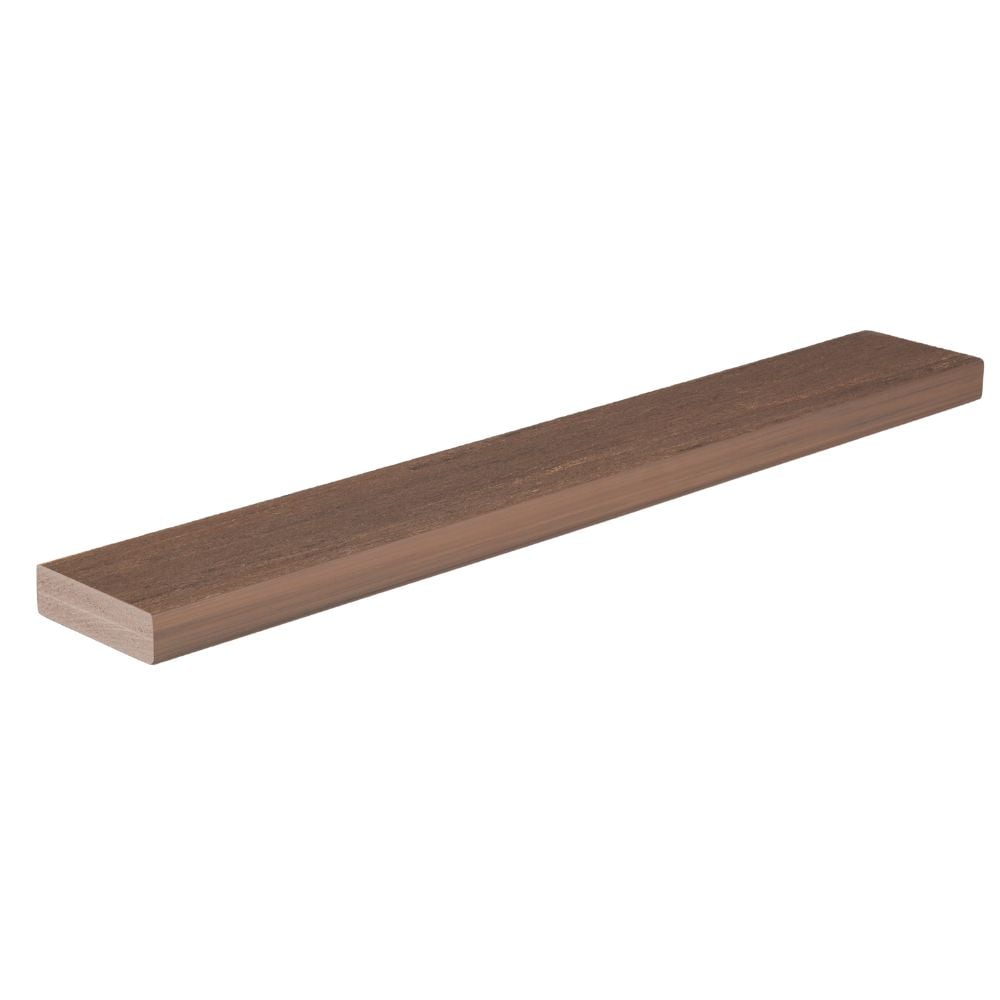 Vintage Narrow Width 1-in x 4-in x 16-ft English Walnut Square PVC Deck Board in Brown | - TimberTech ADB13516EW