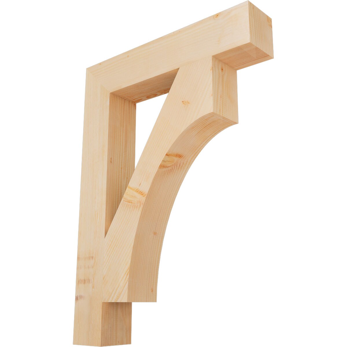 Ekena Millwork BKT06X32X44WTL05SDF Westlake block smooth 5-1/2-in x 32-in x 44-in Douglas fir Brown Wood Standard bracket