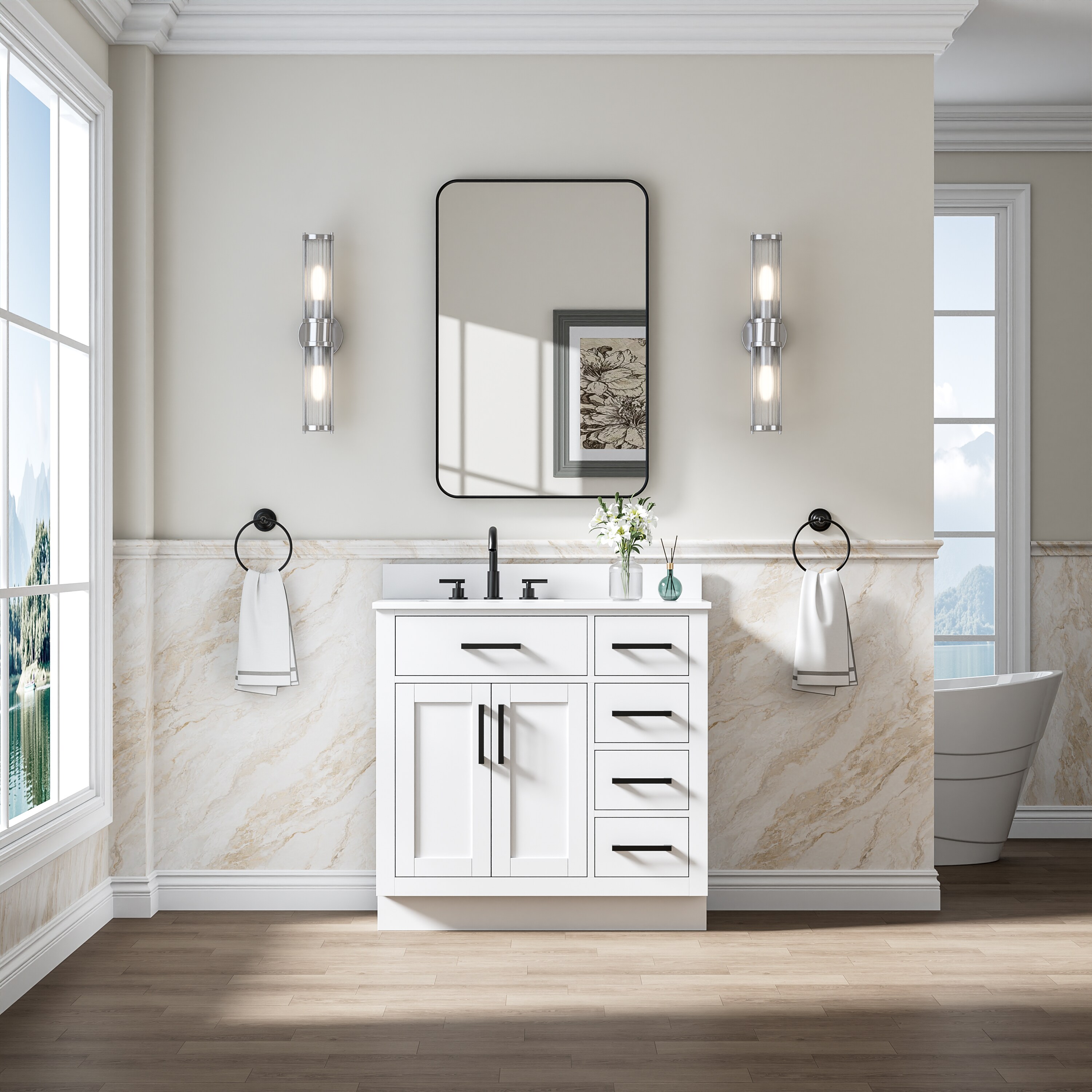 Ayelon BVMBWT36WC Bath-Vanity-Combo - View #5