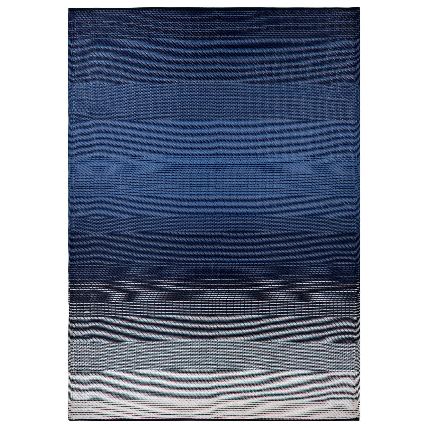 World Rug Gallery 6074NAVY8X10 8 x 10 (ft) Loomed Polypropylene Navy Rectangular Indoor/Outdoor Floral/Botanical Tropical Area rug