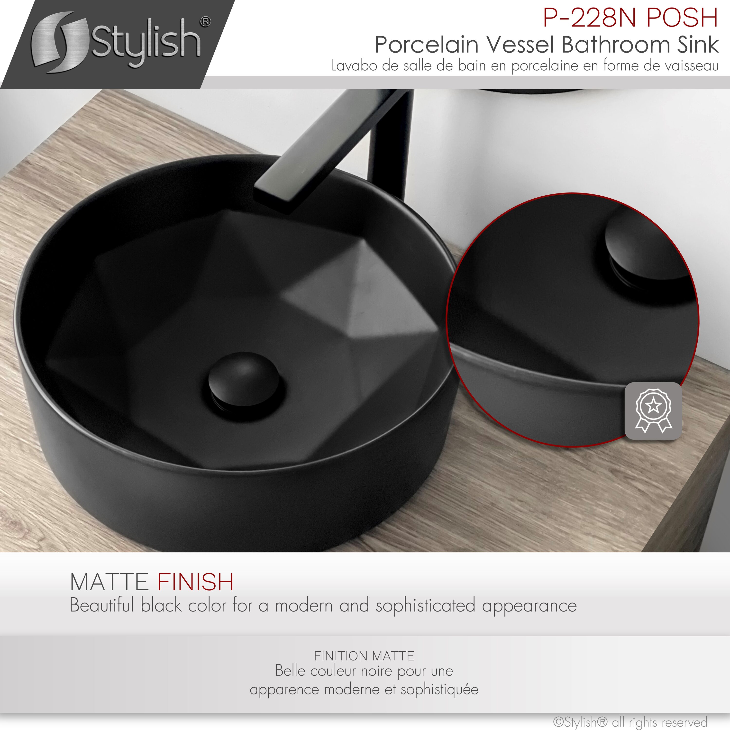 Stylish P-228N Bath-Sink - View #6