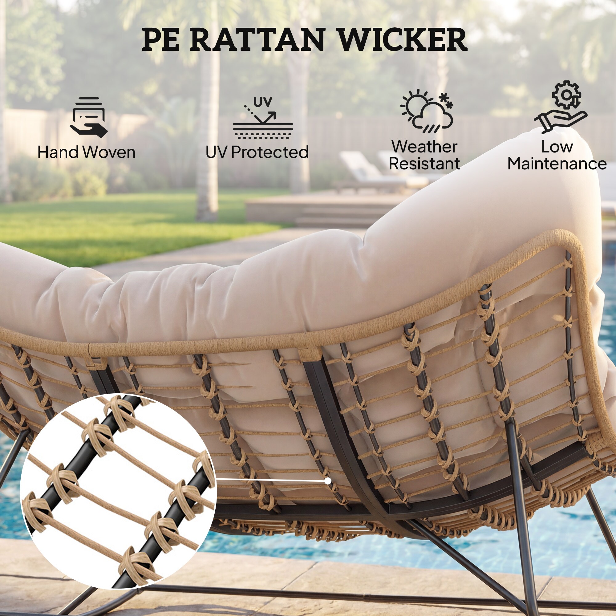 Outsunny 84G-982V01WT Swing-Gliders - View #6