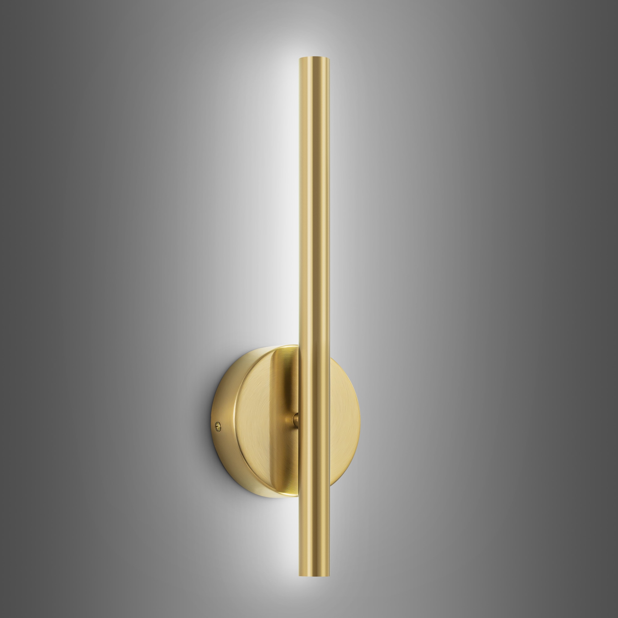 Rennnsan WS810145988 Bailey 4.7-in W 1 -Light Brushed Gold Integrated LED Wall Sconce