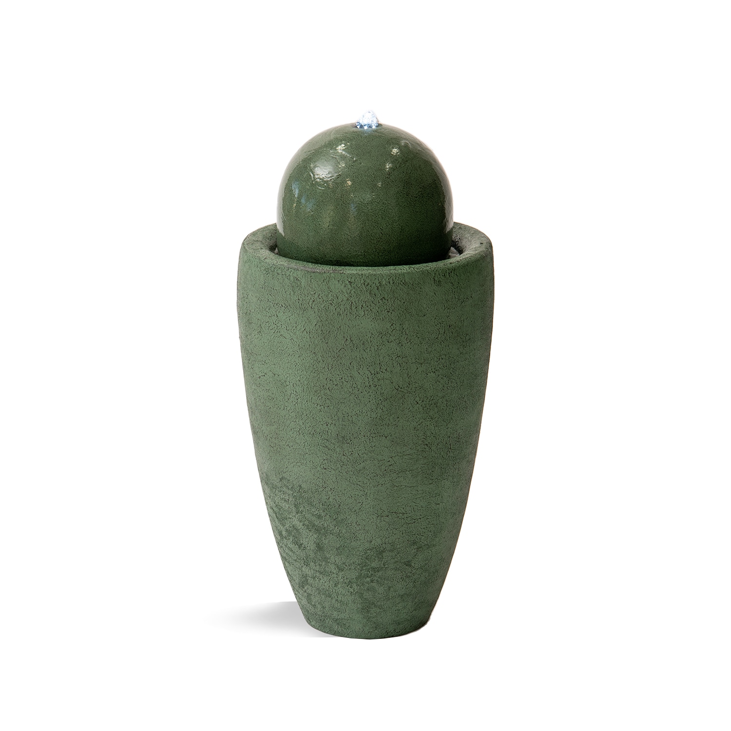 XBrand LW3854GRN 25.98-in H Resin Outdoor Fountain Statue Pump Included