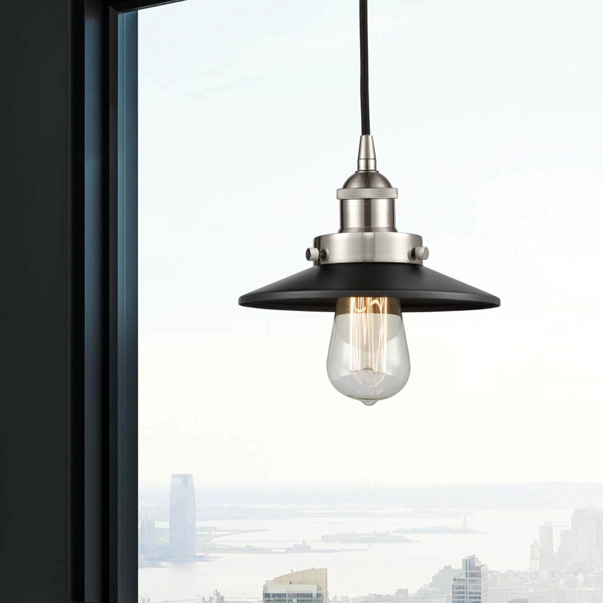 Innovations Lighting 616-1PH-SN-M6-BK Pendant-Lights - View #5