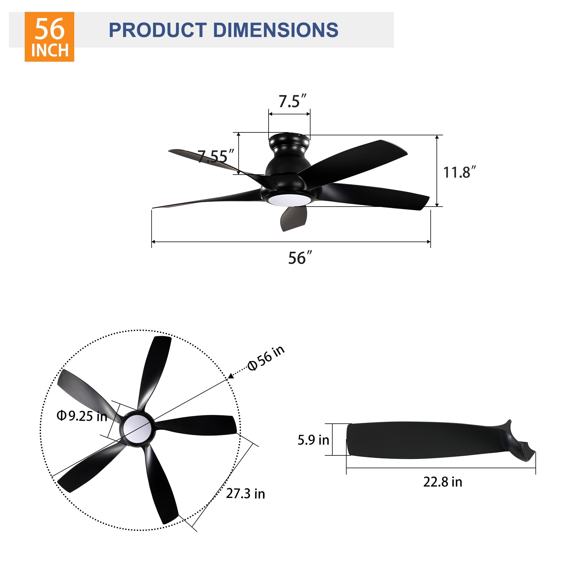 Sunrinx MG14-CF-25 Ceiling-Fans - View #8