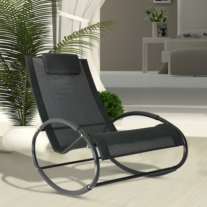 Black Mesh Seat In The Patio Chairs, Sundale Outdoor Furniture