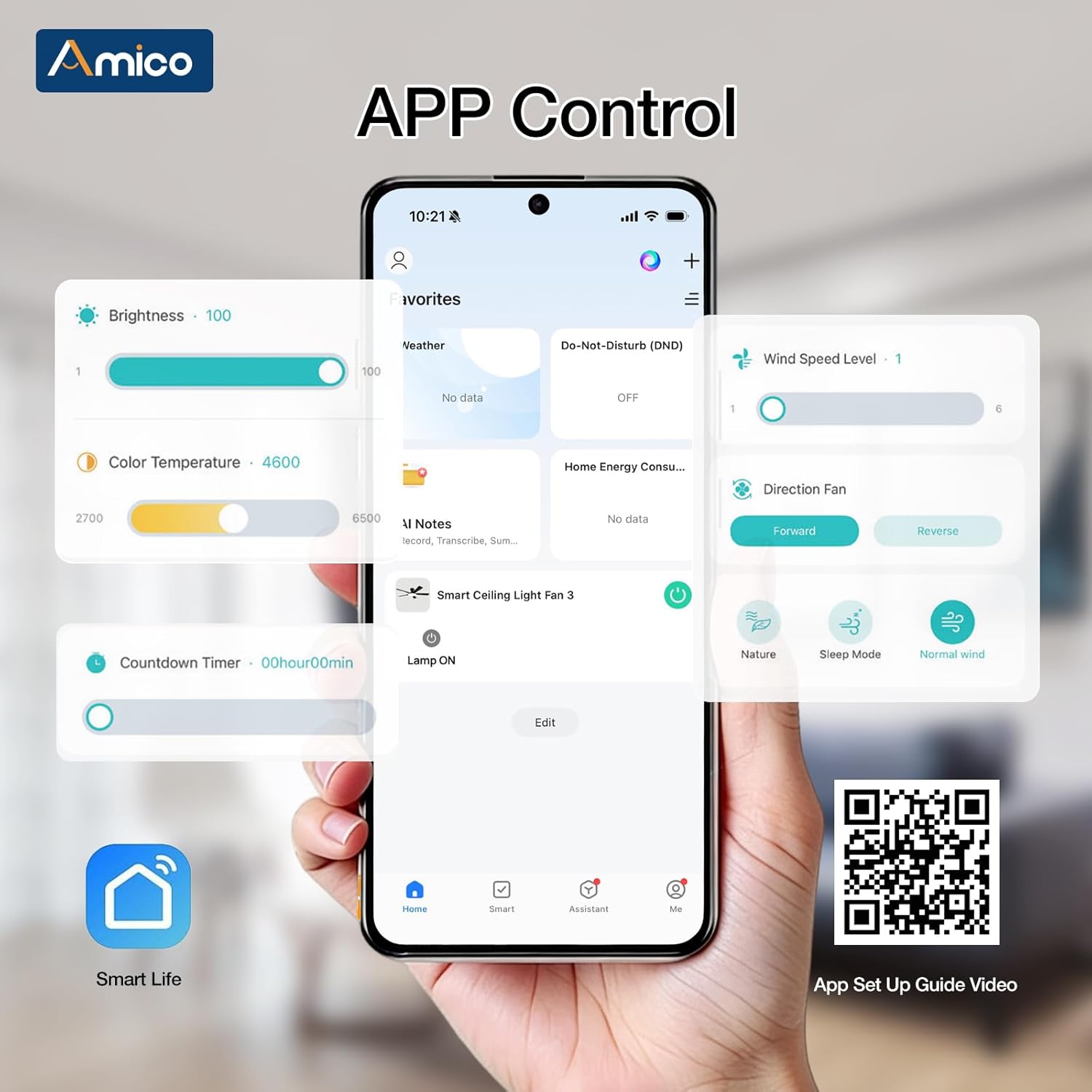 Amico CF-52IN-APP Ceiling-Fans - View #3