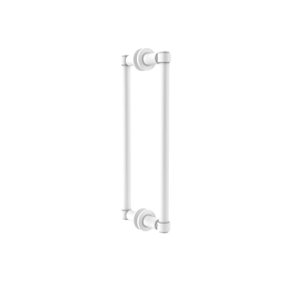 Allied Brass 405-12BB-WHM White 12-Inches Hinged shower door Handle