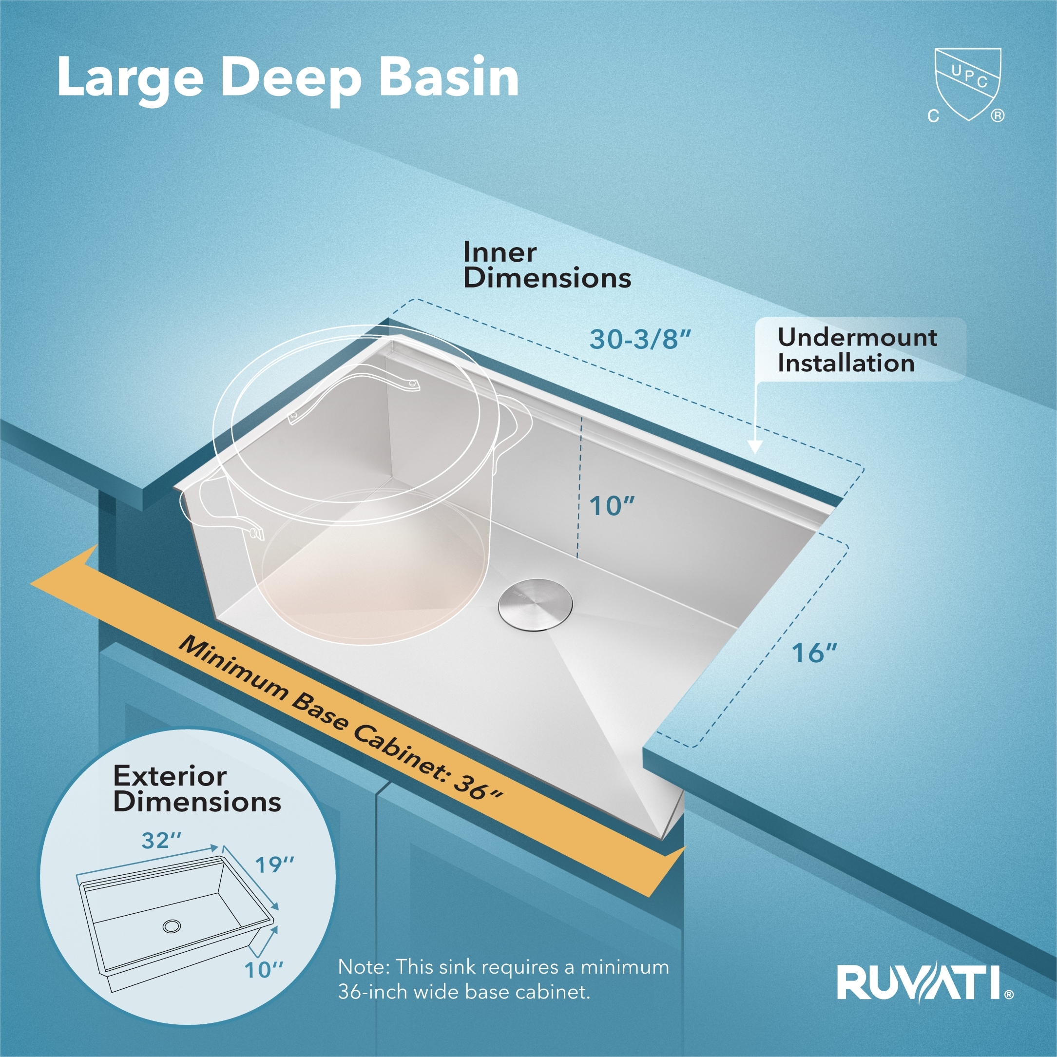 Ruvati RVH8300 Kitchen-Sinks - View #5