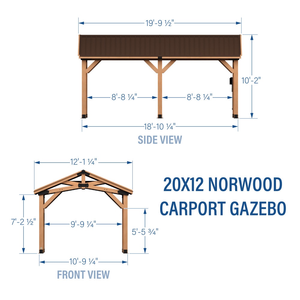 Backyard Discovery 2207011COM Wood-Resin-Gazebos - View #3