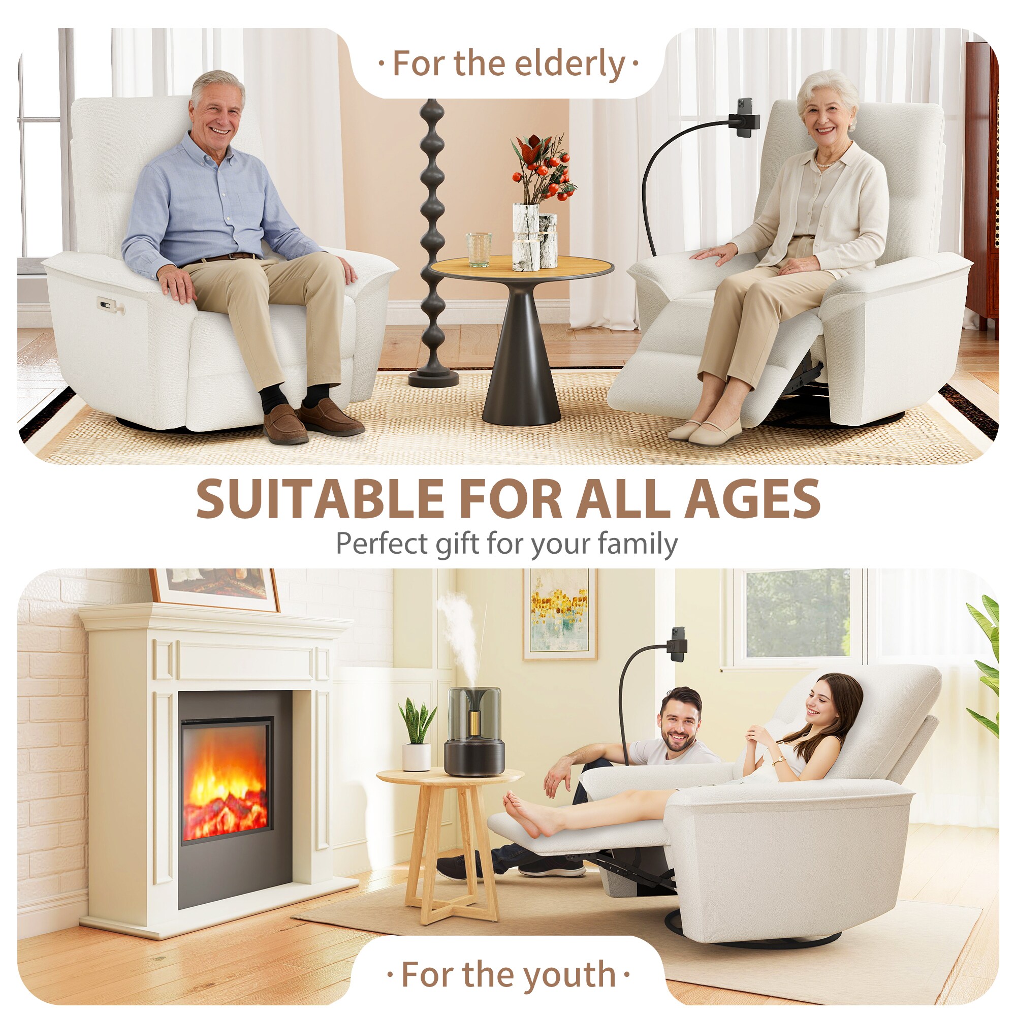 Homy Casa RE102802-BE recliners - View #6