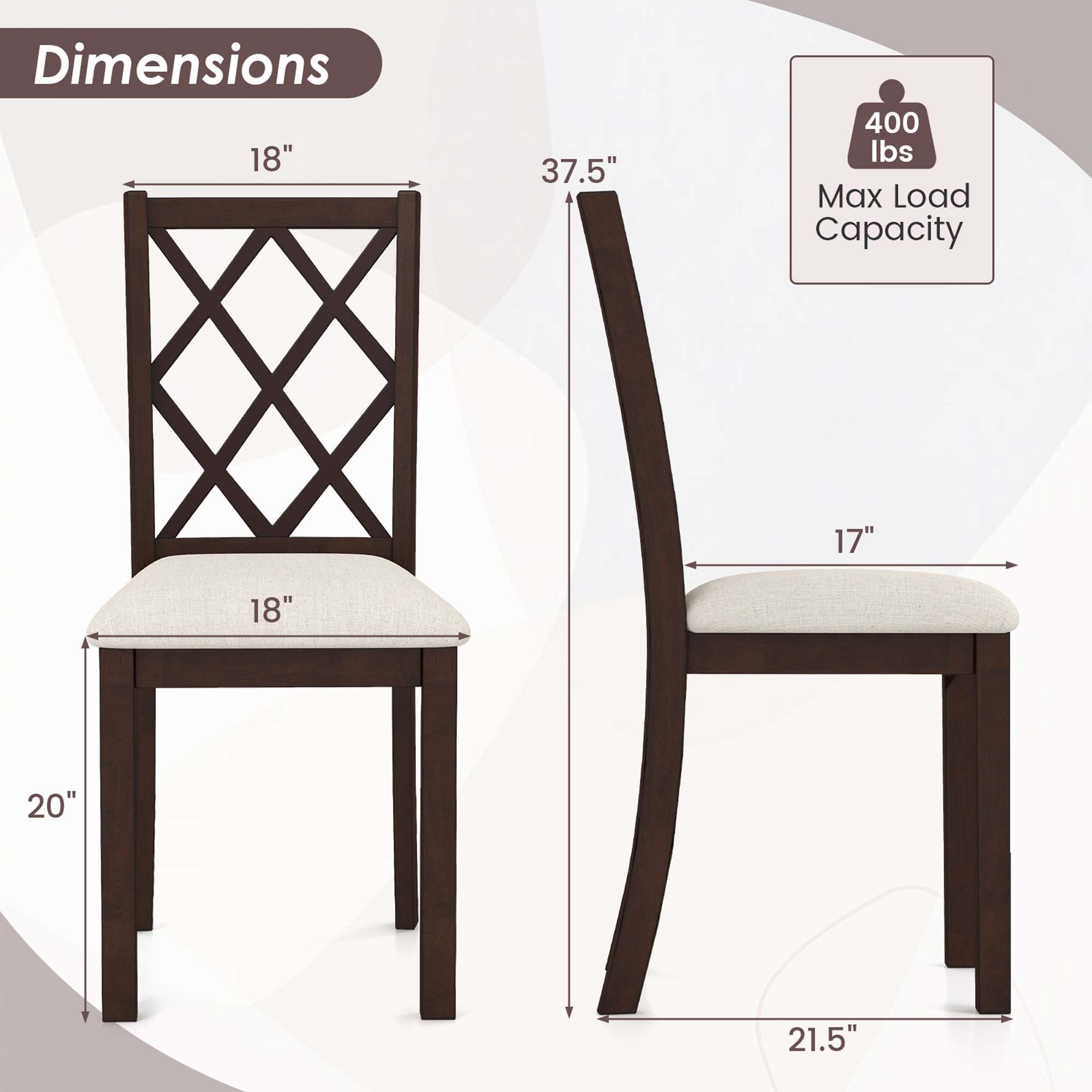 Costway HCST01146 Dining-Chairs - View #2