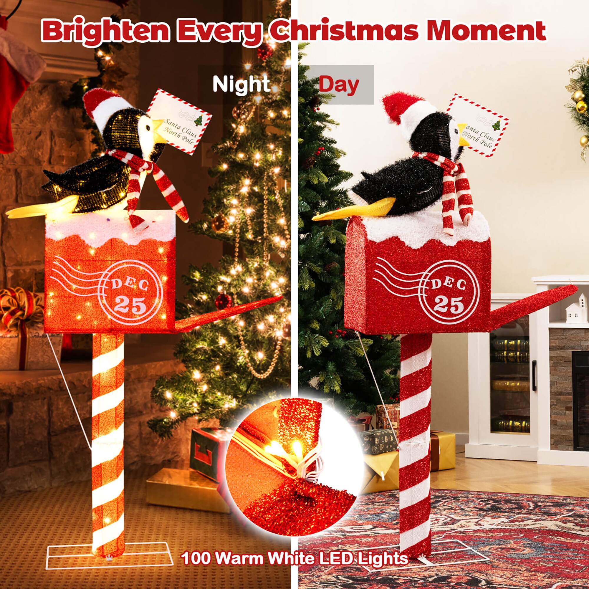 Costway HCST10075 Table-Christmas-Decorations - View #4