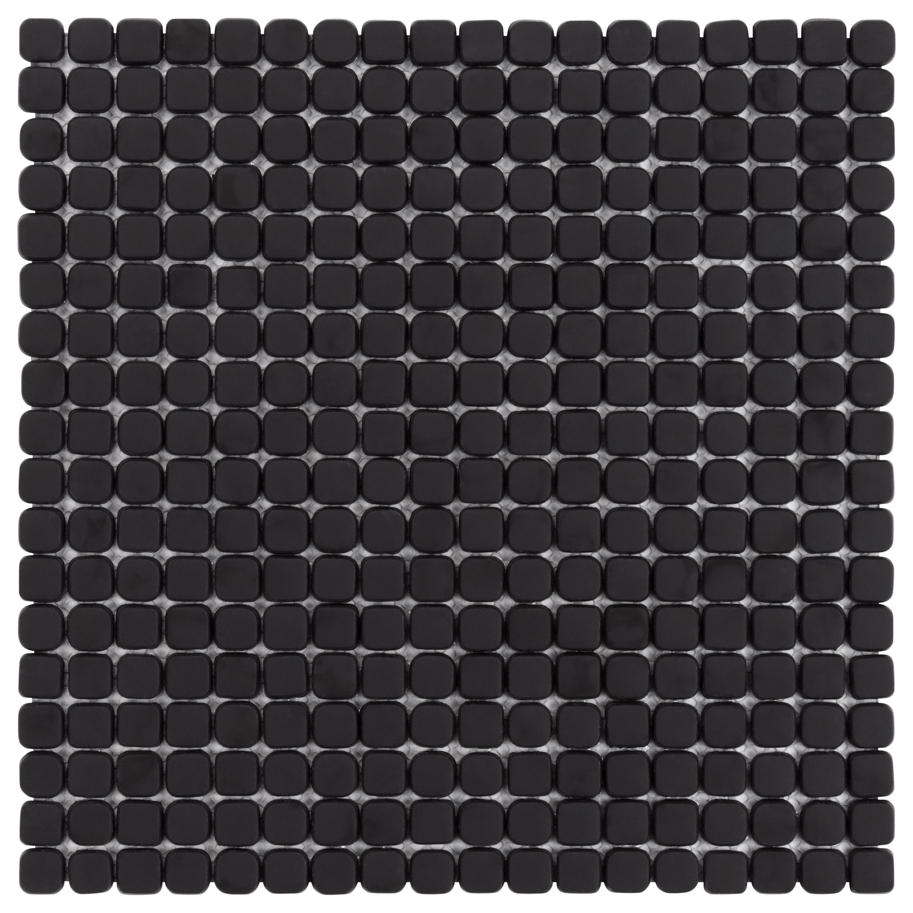Artmore Tile Sample - Venara Black 4-in x 6-in Frosted Glass Floor and Wall Tile #EXT3RD110141