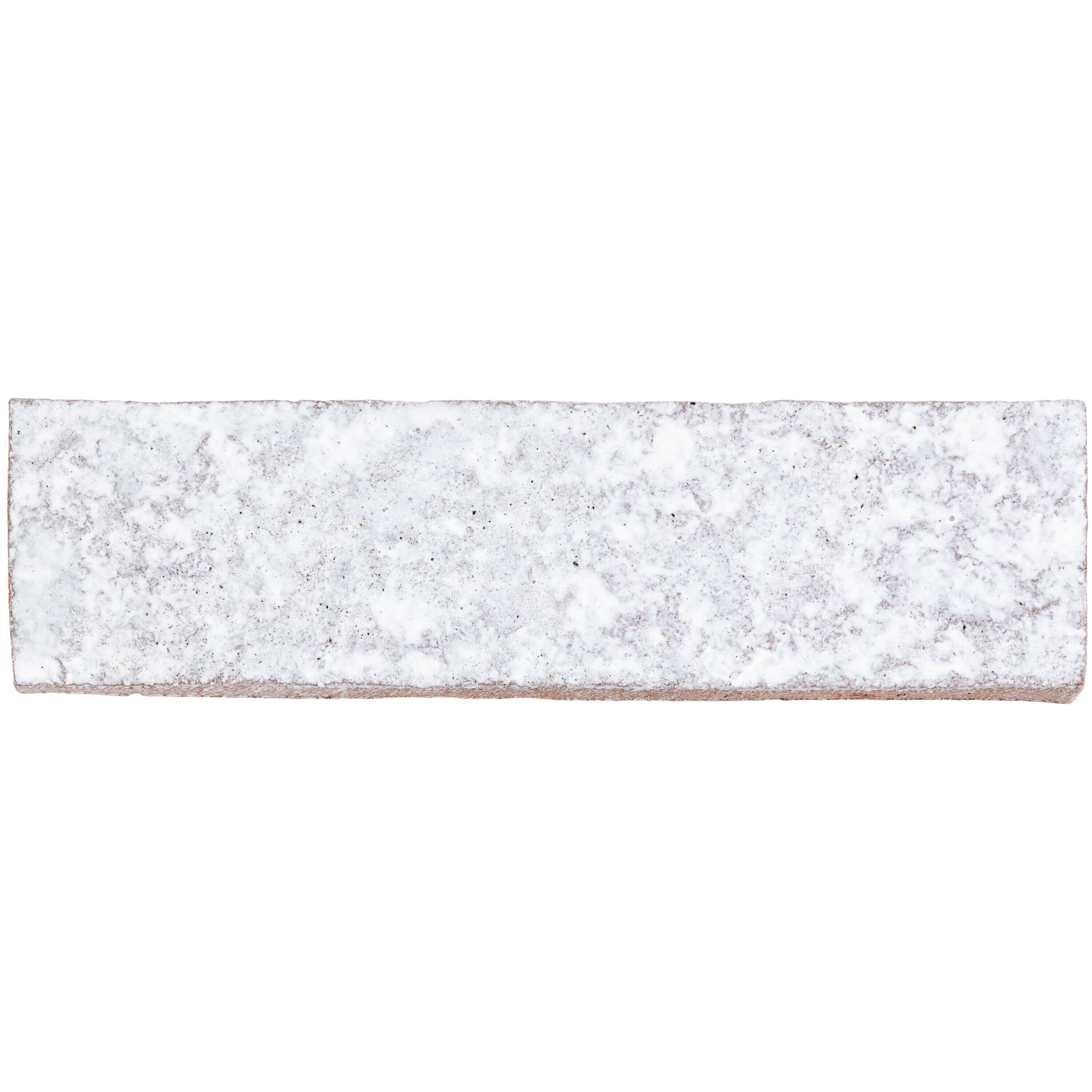 Artmore Tile EXT3RD102864 Sample- Eastport Polished White 2-in x 8-1/2-in Matte Ceramic Brick Look Floor and Wall Tile