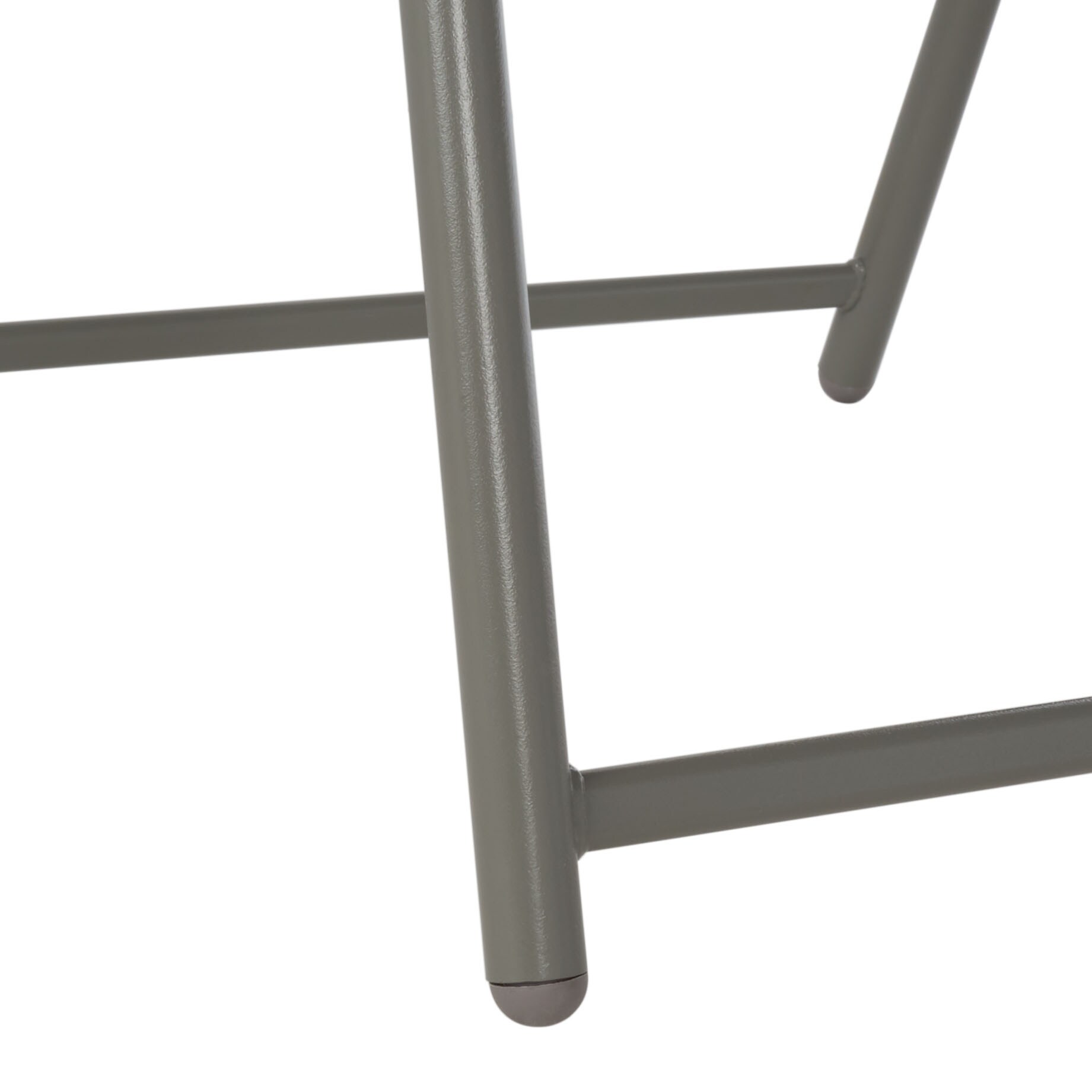 Laurenti 6-Person Grey Glass-Top Outdoor Dining Set with Umbrella