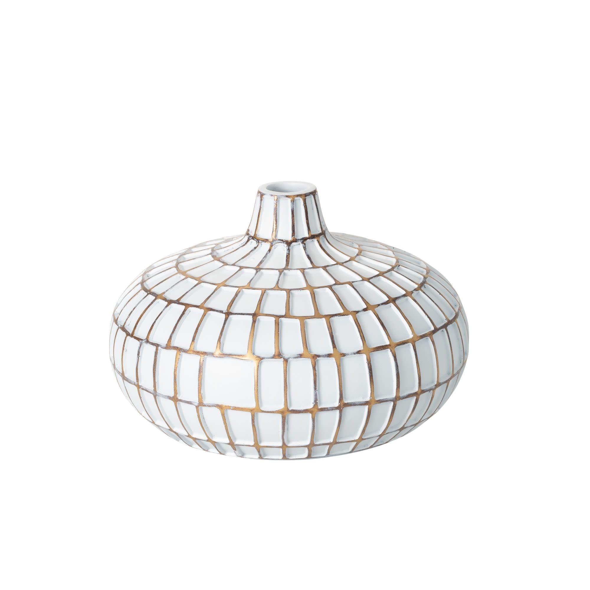 Sullivans PR2707 White Resin Modern Vase