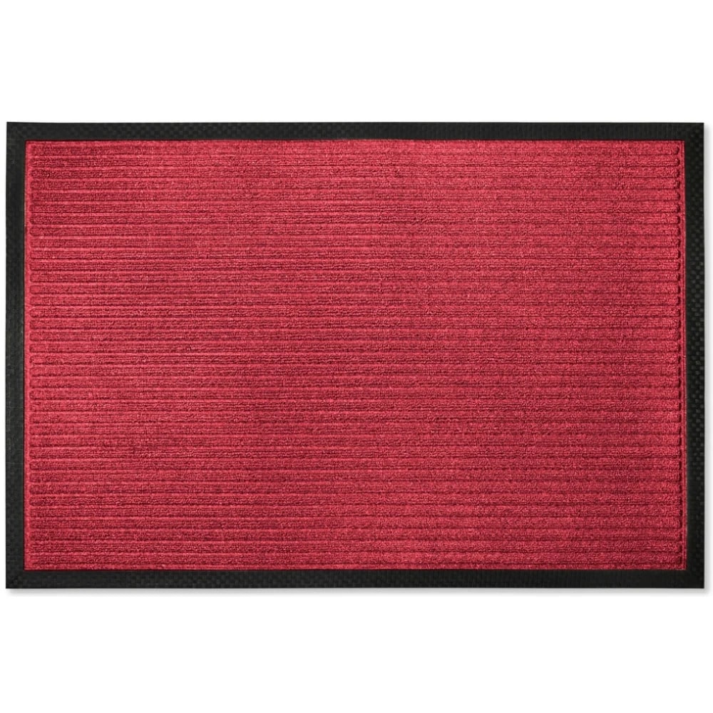 Envelor PP-71505-MR-M 2-ft x 3-ft Stripes - Maroon Polypropylene Rectangular Indoor or outdoor Decorative Home Door mat