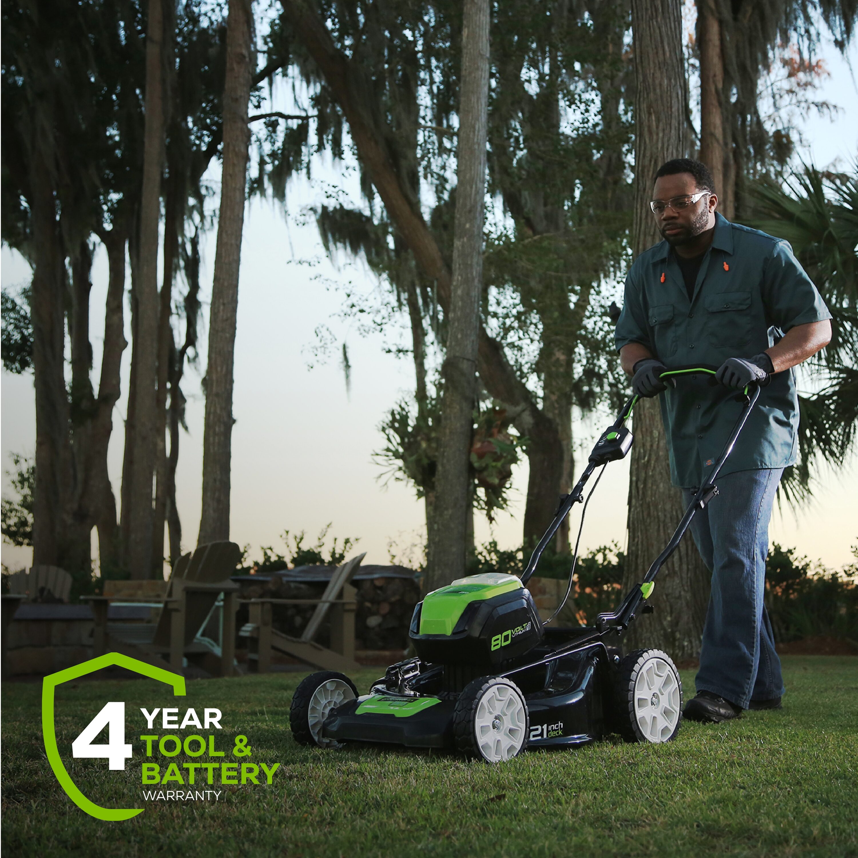 Greenworks 80V 21 Cordless Battery Self-Propelled Lawn Mower (Tool Only)