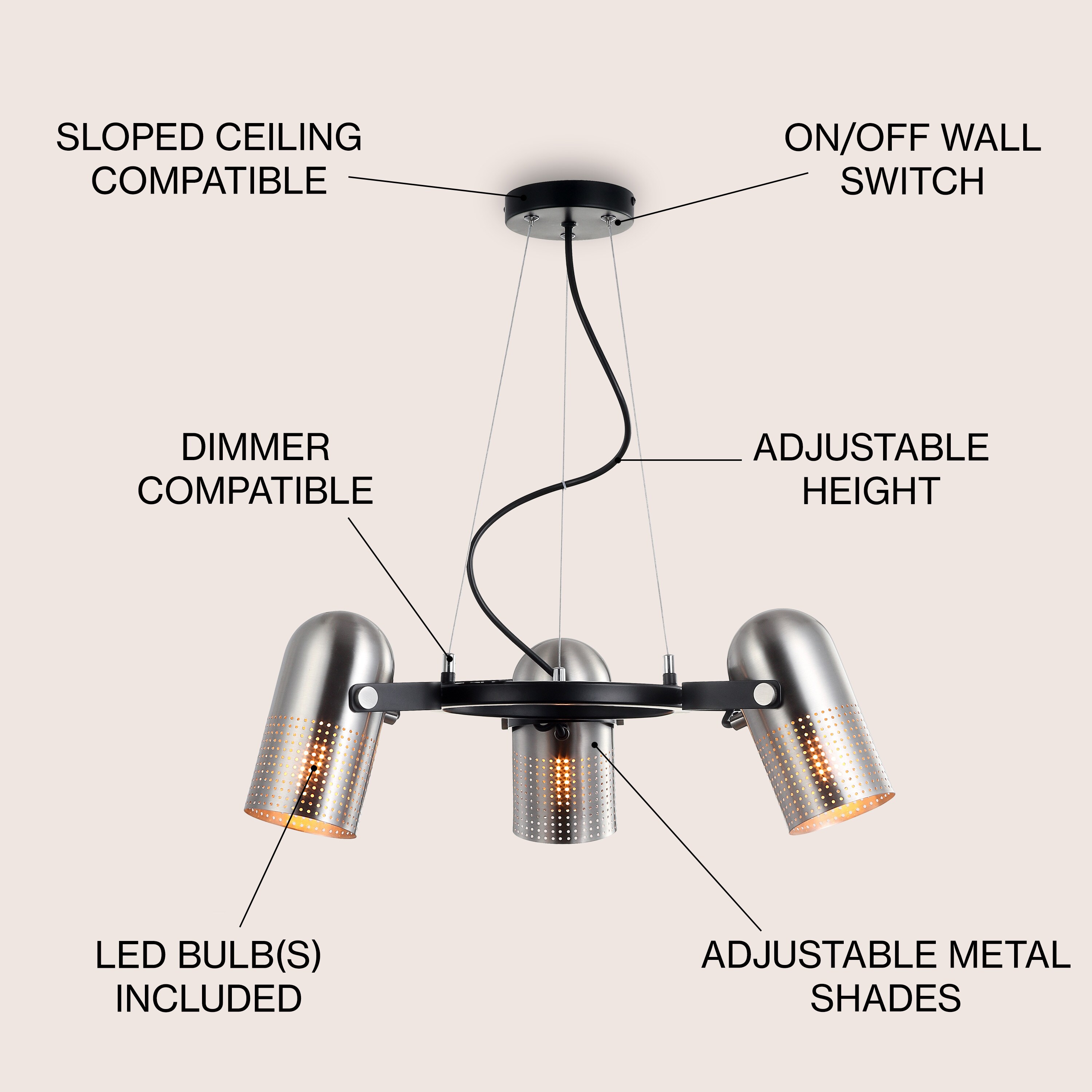 JONATHAN  Y JYL6128A Pendant-Lights - View #3