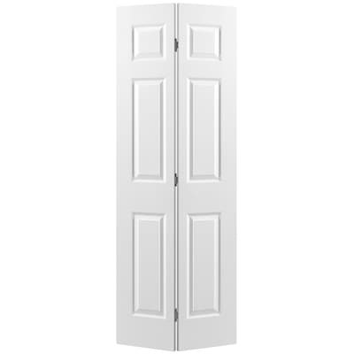 Periodisk manuskript Awaken Masonite Traditional 36-in x 80-in 6-panel Hollow Core Primed Molded  Composite Bifold Door Hardware Included in the Closet Doors department at  Lowes.com
